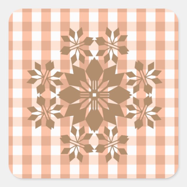 Jul Jubilee Fyrkantigt Klistermärke (Framsida)