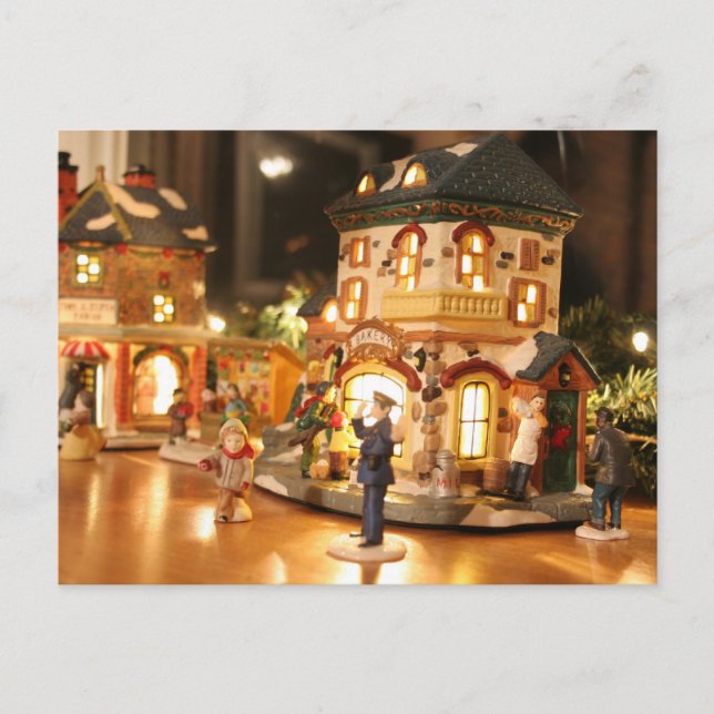 Jul-/Jul-Dekorationer, vykort (Framsida)