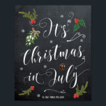 Jul jul firande bröllop etc skylt<br><div class="desc">En "Det är jul i juli" typografi design affisch/skylt för din fest eller firande, bröllop eller brudvisning! Lätt att redigera eller ta bort textfälten som visas med dina namn och datum, eller ta bort om det inte behövs. Massor av andra designs i denna samling, till exempel inbjudningar, etiketter och gratulationskort....</div>