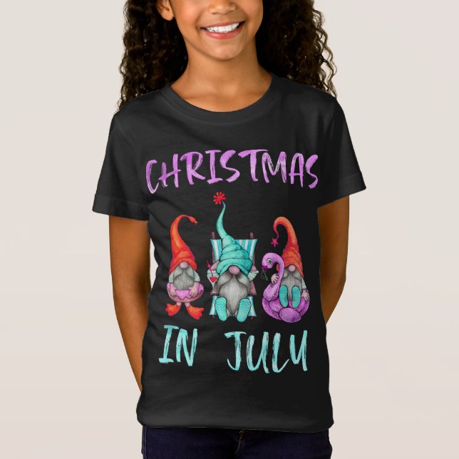 Jul jul firande Roliga tomtar Jul firande G T Shirt (Framsida)