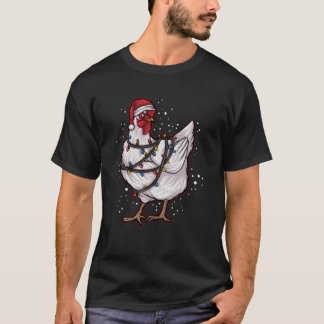 Jul: Jul: Fjäderfä Poultry Julafton Chicken fami T Shirt