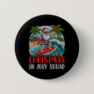Jul jul jul Santa på hawaiianskt surfing-S Knapp