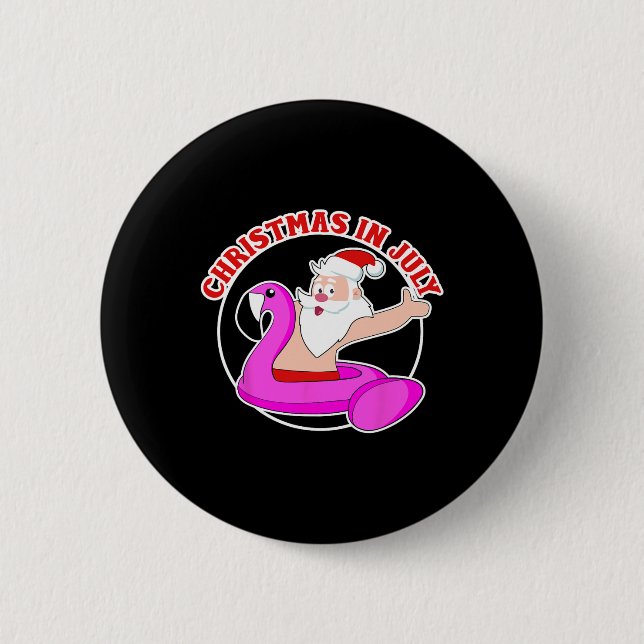 Jul jul Santa Flamingo Pool Float  Knapp (Framsida)