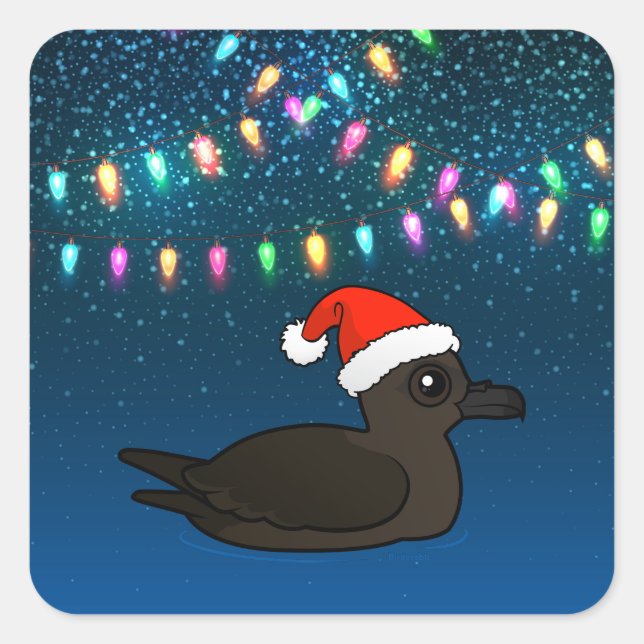 Jul jul Shearwater Fyrkantigt Klistermärke (Framsida)