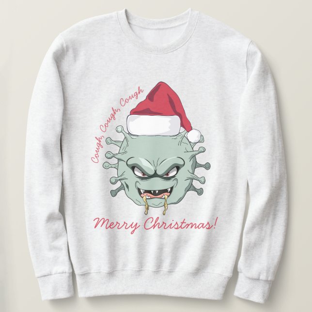 Jul Jul Virus Lång Ärmad Tröja (Design framsida)
