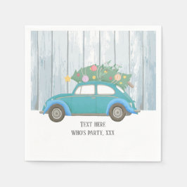 jul, julafton, babypojke, julgran, bil pappersservett