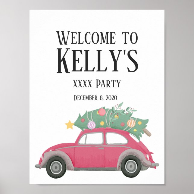 jul, julafton, babypojke, julgran, bil poster (Framsidan)