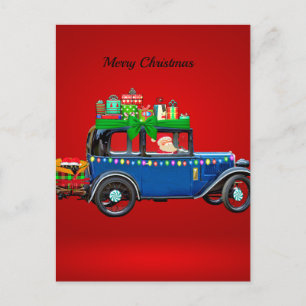 Jul julbil helg vykort