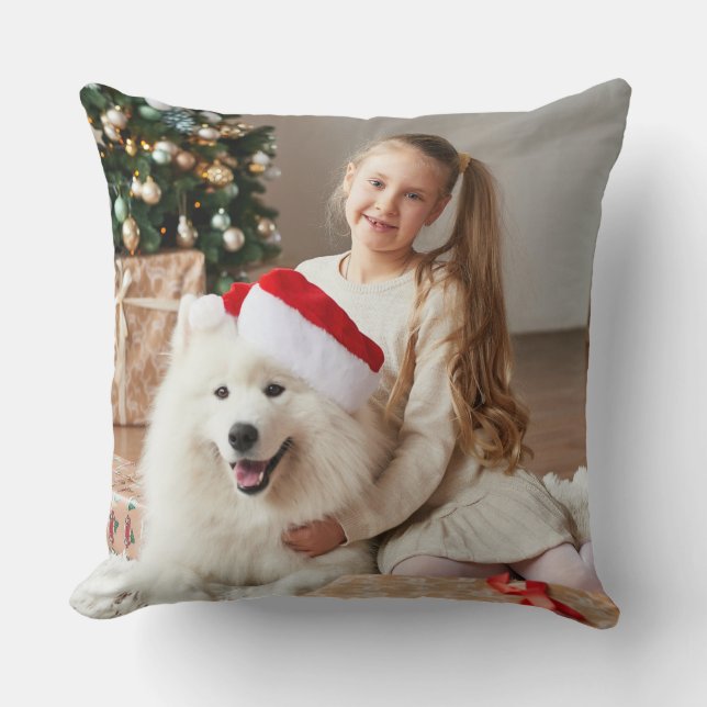 Jul Julbild Säsong Kudde (Framsida)
