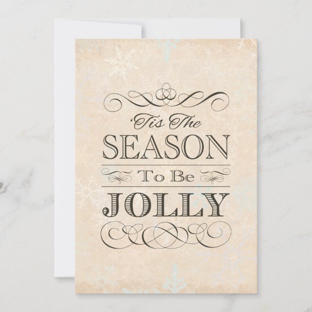 Jul-Julfest Det är säsong till glädjen Inbjudningar (Framsida)