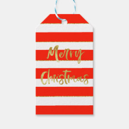 Jul Julhälsningar Personal Red Presentetikett