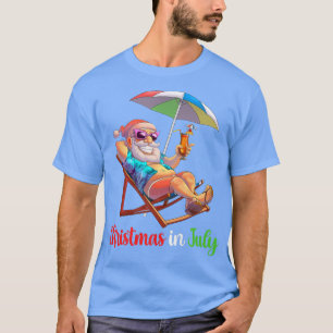 Jul: Juli-Beach-ordförande Paraplla Cockt T Shirt