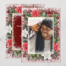 Jul Julkort Xmas Röd Säsongskort