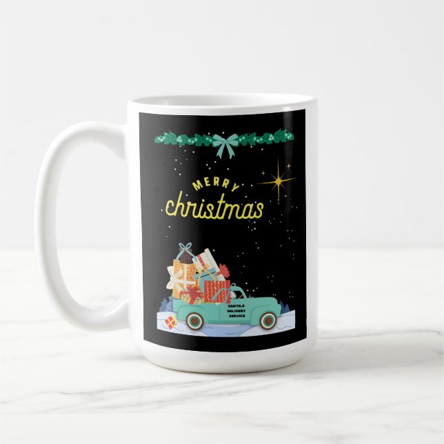 Jul-jullkaffe Mugg Kopp Pickupa Lastbil (Vänster)