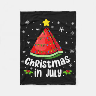 Jul julsk vattenmelon rolig sommar strand Xm Fleecefilt