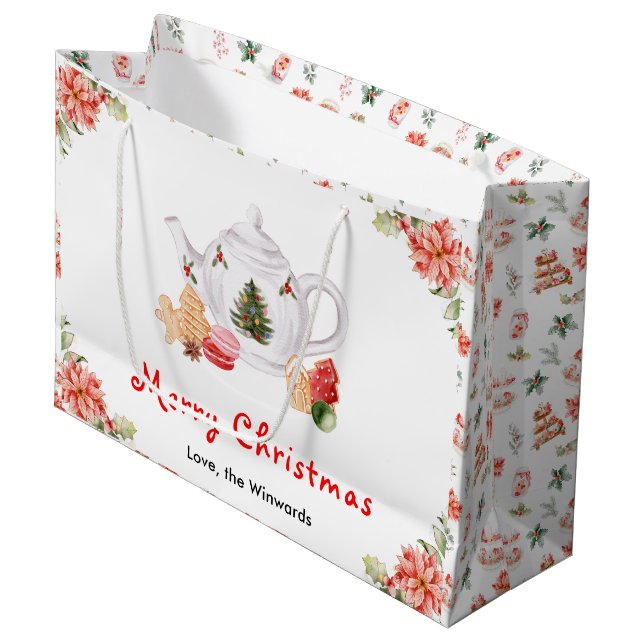 Jul Jultea Röd God Jul (Framsidan Vinklad)