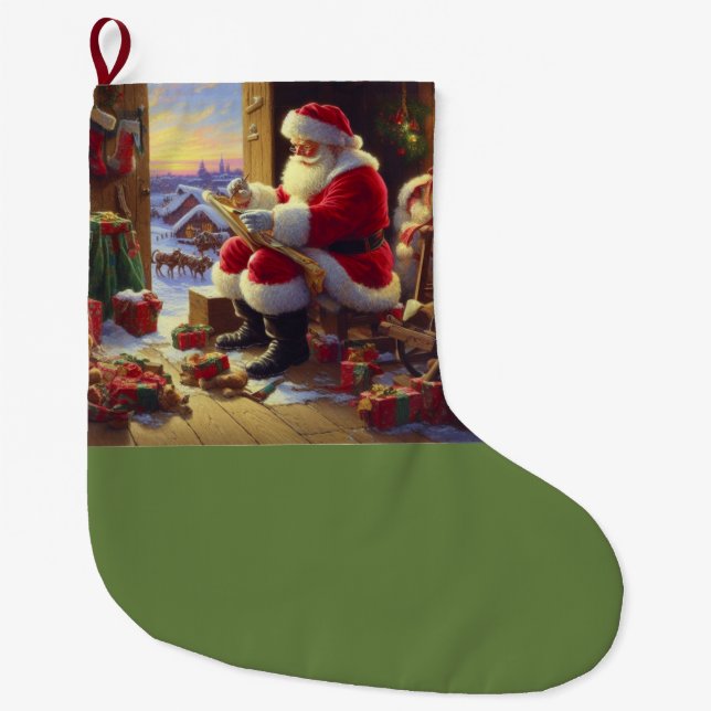 Jul Jultomten 2 Stor Julstrumpa (Framsidan)