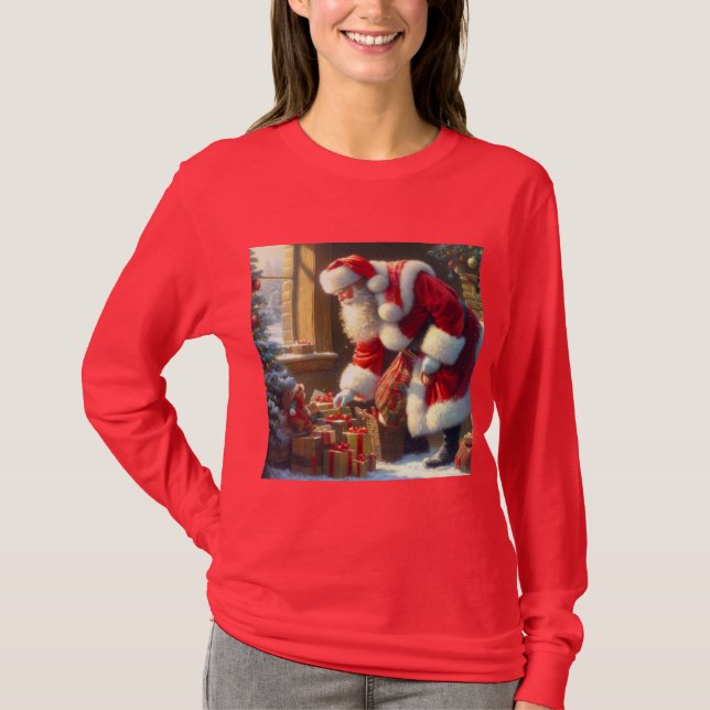 Jul Jultomten 3 T Shirt (Framsida)