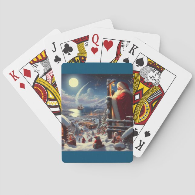 Jul Jultomten 5 Casinokort (Baksidan)