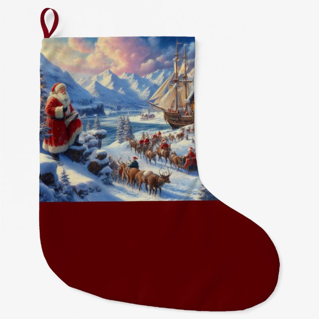 Jul Jultomten 6 Stor Julstrumpa (Framsidan)