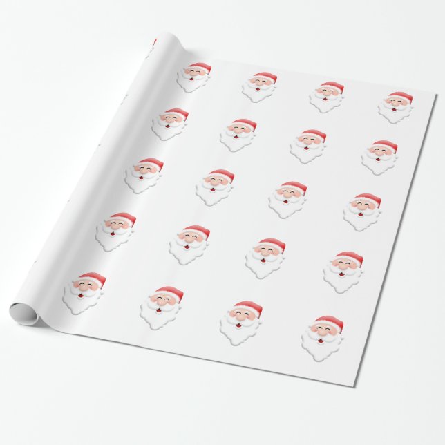 Jul Jultomten Ansikte Presentpapper (Utrullad)