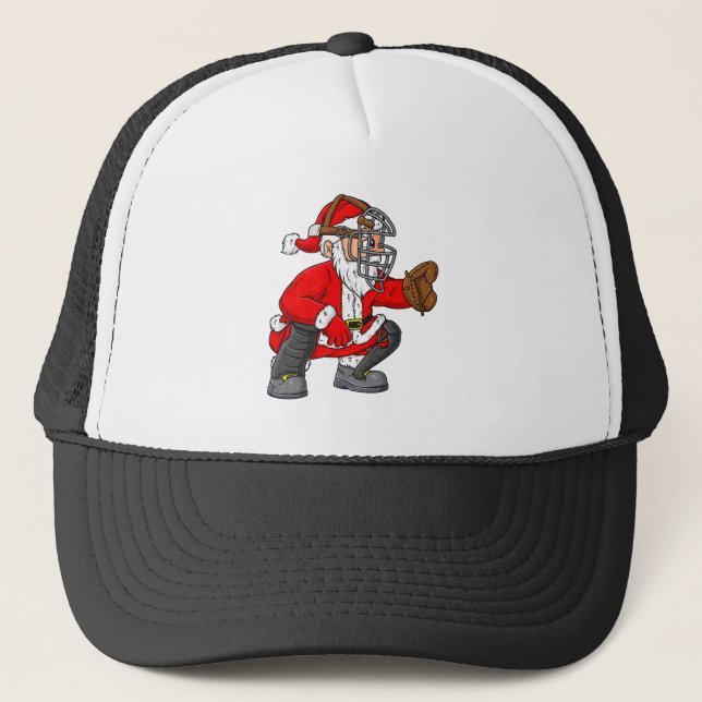 Jul Jultomten Baseball Catcher Boys Girls Keps (Framsida)
