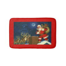 Jul Jultomten Bath Mat Red