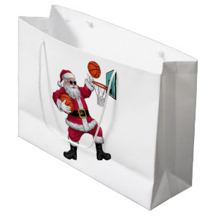 Jul Jultomten Dunking A Basketball Julafton