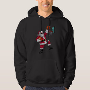 Jul Jultomten Dunking A Basketball Julafton Hoodie