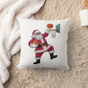 Jul Jultomten Dunking A Basketball Julafton Kudde