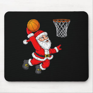 Jul Jultomten Dunking A Basketball Roligt Xma Musmatta