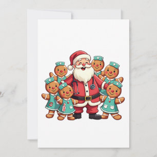 Jul Jultomten Gingerbröd Nurses Inbjudningar
