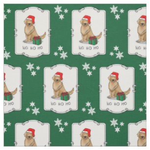 Jul Jultomten Golden Retriever Hund Cute Tyg