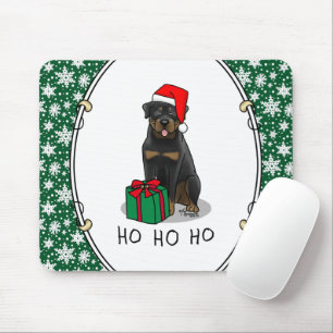 Jul Jultomten Hat Rottweiler Hund Cute Musmatta