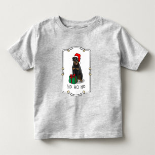 Jul Jultomten Hat Rottweiler Hund Funny T Shirt