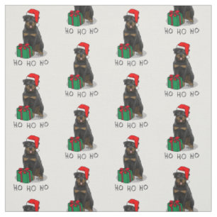 Jul Jultomten Hat Rottweiler Hund Funny Tyg