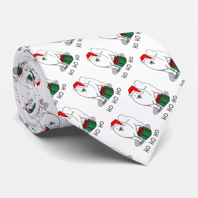 Jul Jultomten Hat Samoyed Hund Funny Slips (Rullad)