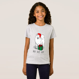 Jul Jultomten Hat Samoyed Hund Funny T Shirt