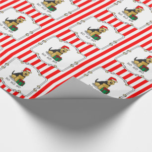 Jul Jultomten Hat Welsh Terrier Hund Cute Presentpapper