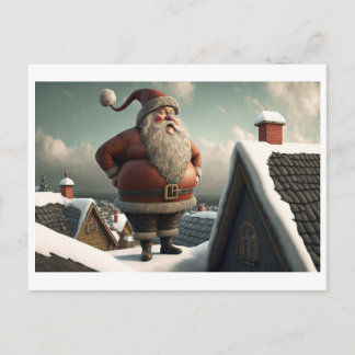 Jul jultomten helg vykort