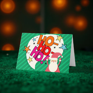 Jul-Jultomten Ho Ho Ho-hälsningskort Helgkort