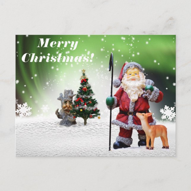 Jul-Jultomten-kort Helg Vykort (Framsida)