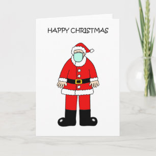 Jul Jultomten med Ansikte-maskkort Kort