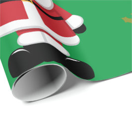 Jul Jultomten med Grönt - bakgrund Presentpapper