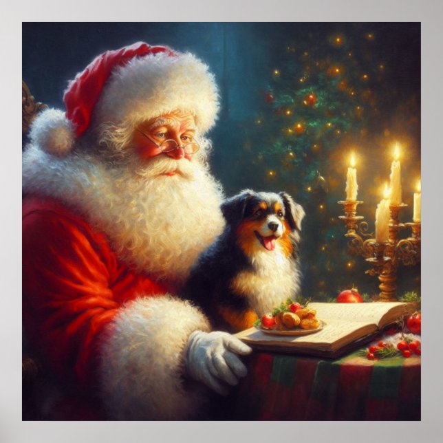 Jul Jultomten med Hundar 5 Poster (Framsidan)