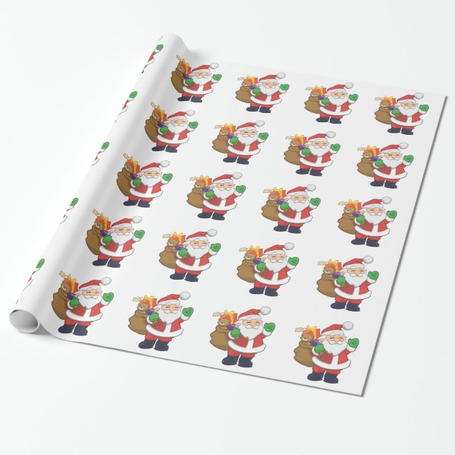 Jul Jultomten med Leksaker Presentpapper (Utrullad)