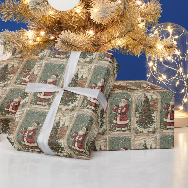 Jul Jultomten och Julgran Presentpapper (Helgdagar)