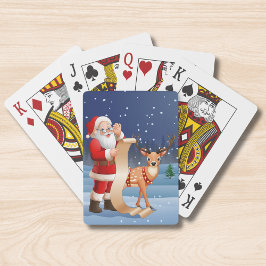 Jul Jultomten och renar Casinokort