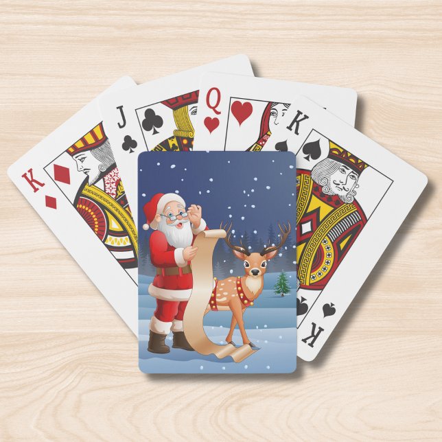 Jul Jultomten och renar Casinokort (Skapare uppladdad)