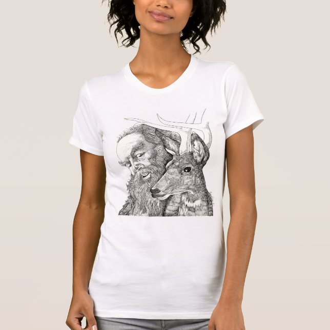 Jul Jultomten och Rener T Shirt (Framsida)